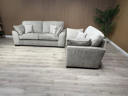 NEXT Stamford Style Fabric 3 Seater Sofa + Love Chair Set - RRP £2250