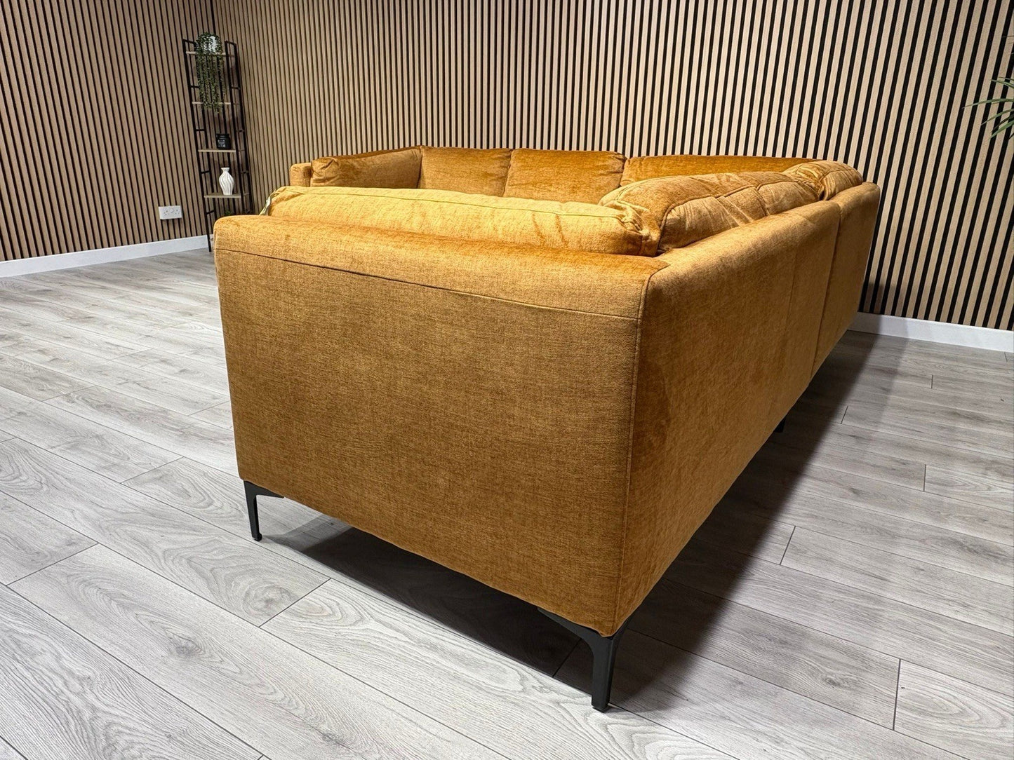 NEW Rene Fabric Corner Sofa, Amber - RRP £2495