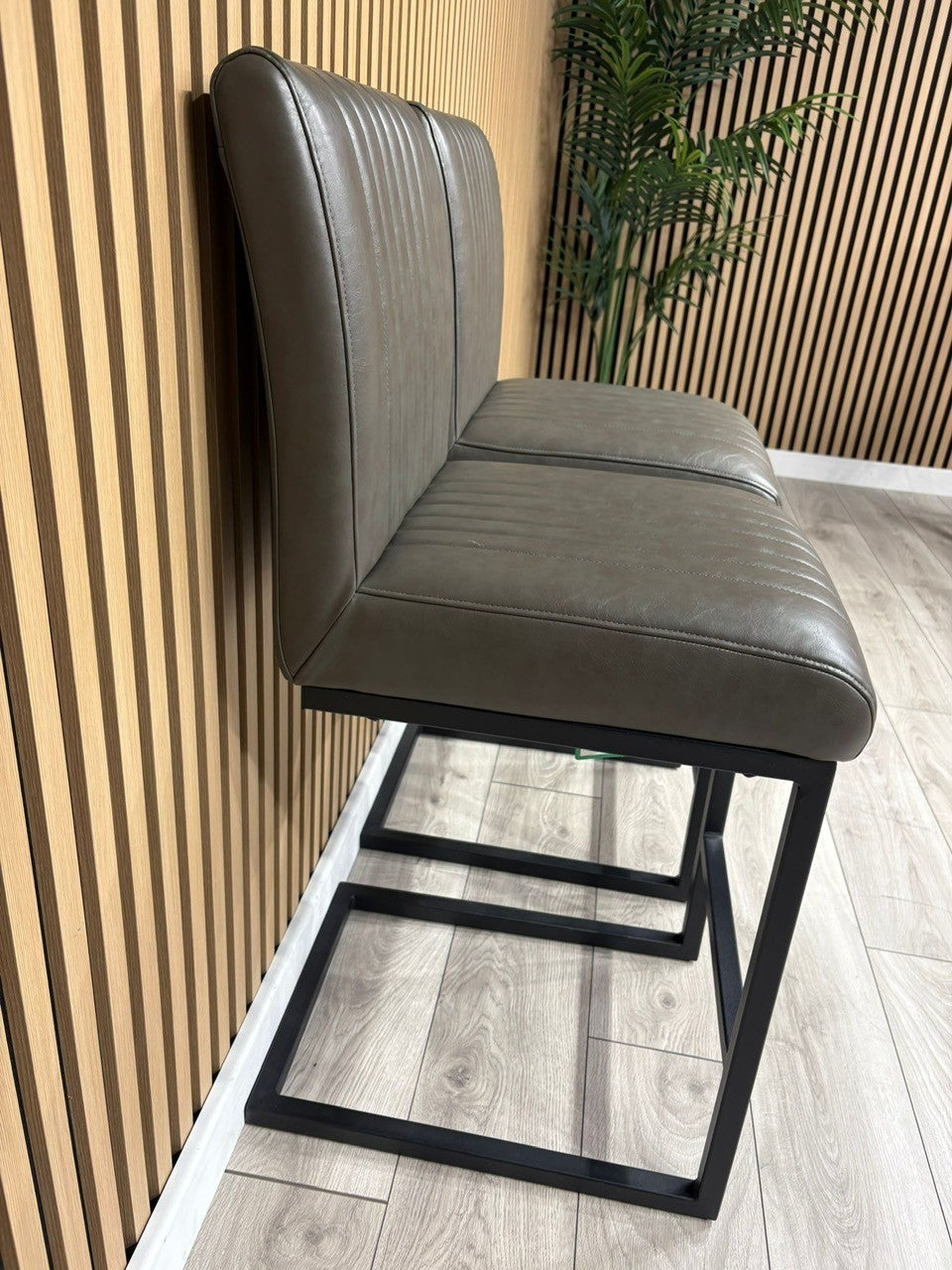 NEXT Sample - RIGA Industrial leather Bar Stools