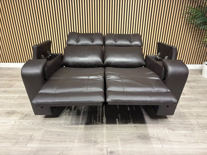 SCS Adstock Leather 2 Seater Power Recliner Sofa RRP £2699 (Read Description)