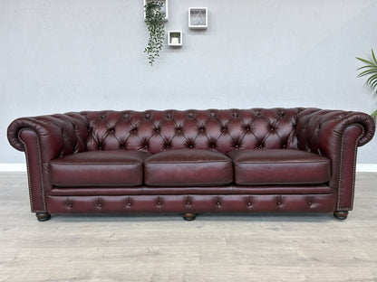 F.V. At The Helm Shackleton Leather Chesterfield 4 Seater Sofa - RRP £2,895