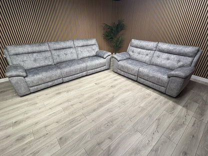 SCS Belford 3+3 Seater Power Recliner Sofa Set with Head Tilt - RRP £2698