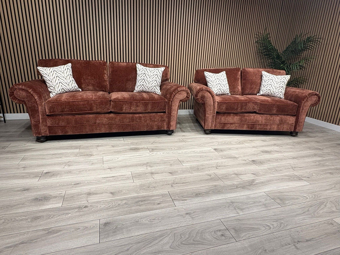 New BLENHEIM Fabric 3 Seater + 2 Seater Sofa Set - RRP £2990