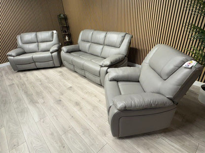 KNOLE Grey Leather Power Recliner Sofa/Chair - Different Combinations Available