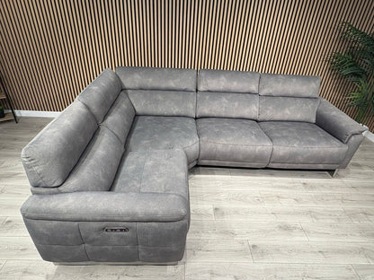 Furniture Village MOET Fabric 2 Corner 2 Power Recliner Sofa RRP £3295