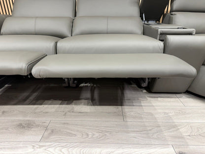 Sofology PLAZA style Leather 2c2 Power Recliner Sofa + Console - RRP £4699