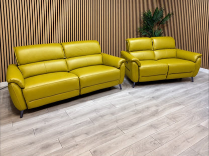Furniture Village JUDE Style Leather 3 + 2 Seater Power Sofa Set - RRP £5,290