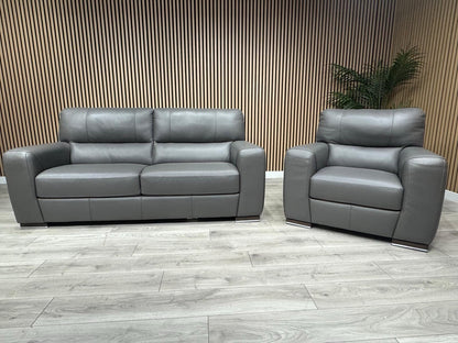 ScS - Sisi Italia LUCCA Leather 3 Seater Sofa + Armchair Set - RRP £3898