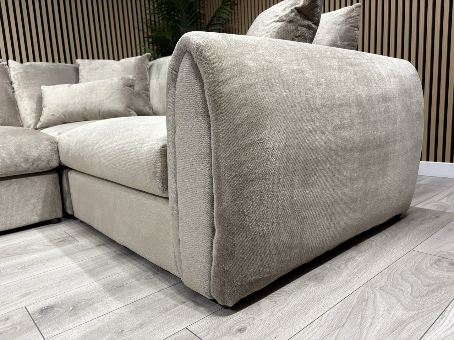 Sofology MARBLE ARCH Style Fabric RHF Corner Sofa, Beige - RRP £3,599