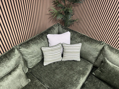 Very Home Sanremo Fabric Corner Group Sofa ( 2c2 )  Olive RRP £3199