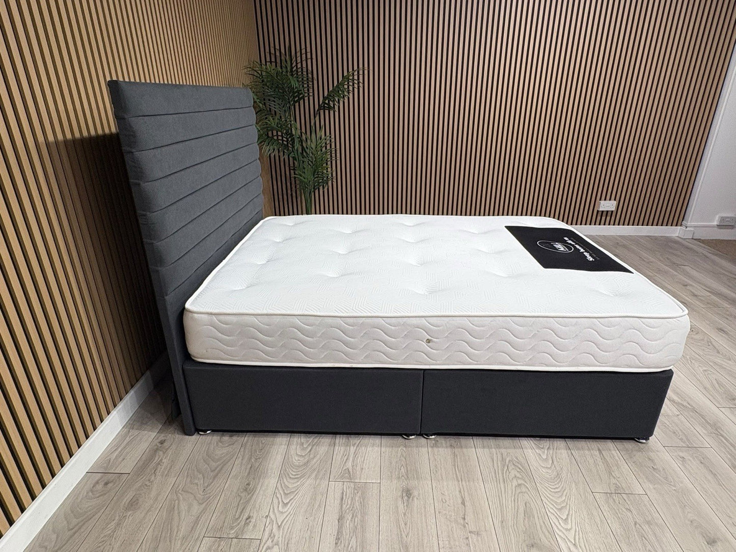 5ft Durham Bed Set, Inc Base + Headboard + Mattress (Storage Options Available)
