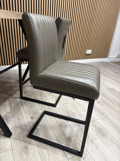 NEXT Sample - RIGA Industrial leather Bar Stools