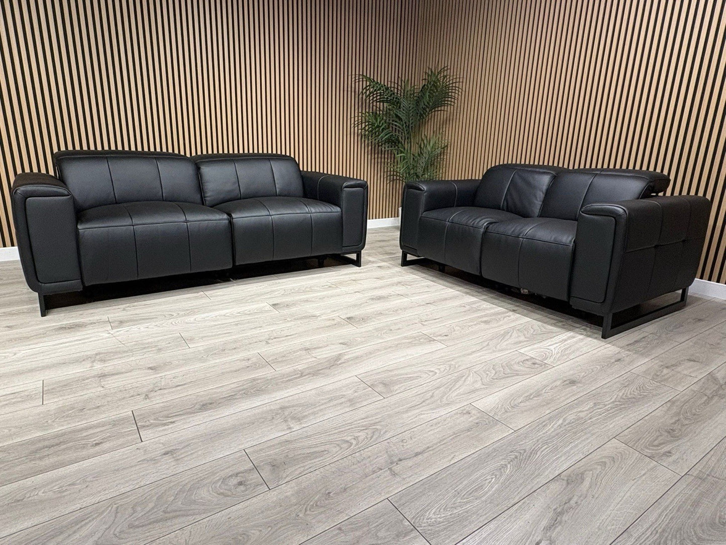 MARELLA 3 Seater + 2 Seater Power Recliner Leather Sofa Set RRP £4399