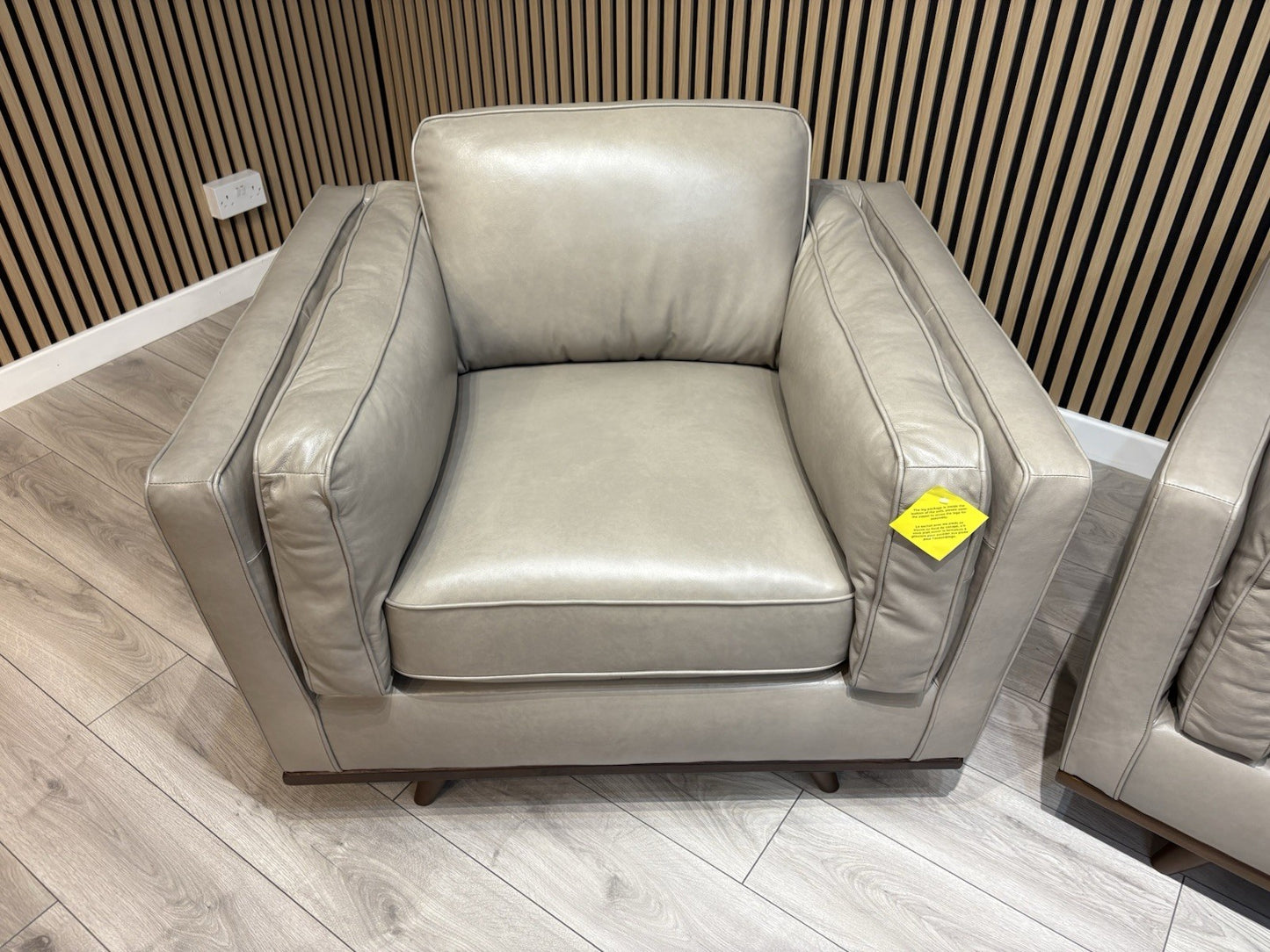 John Lewis Sample VALENCIA 3 Seater + 2 Seater + Armchair Leather Sofa Set