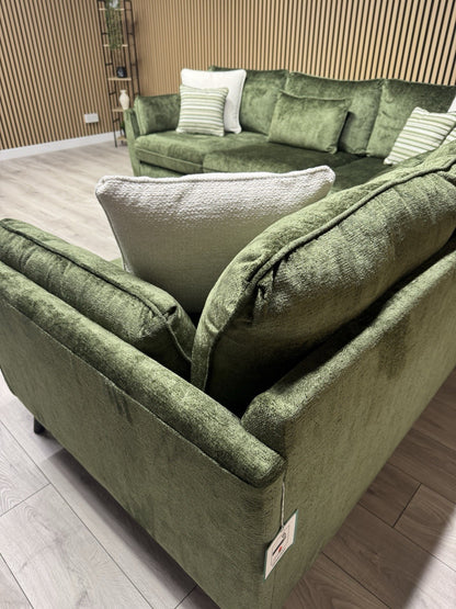 Very Home Sanremo Fabric Corner Group Sofa ( 2c2 )  Olive RRP £3199