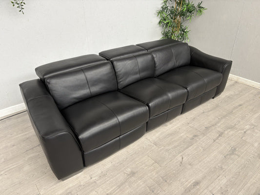Furniture Village XAVIER Leather 4 Seater Sofa with Power Recliners - RRP £2,895