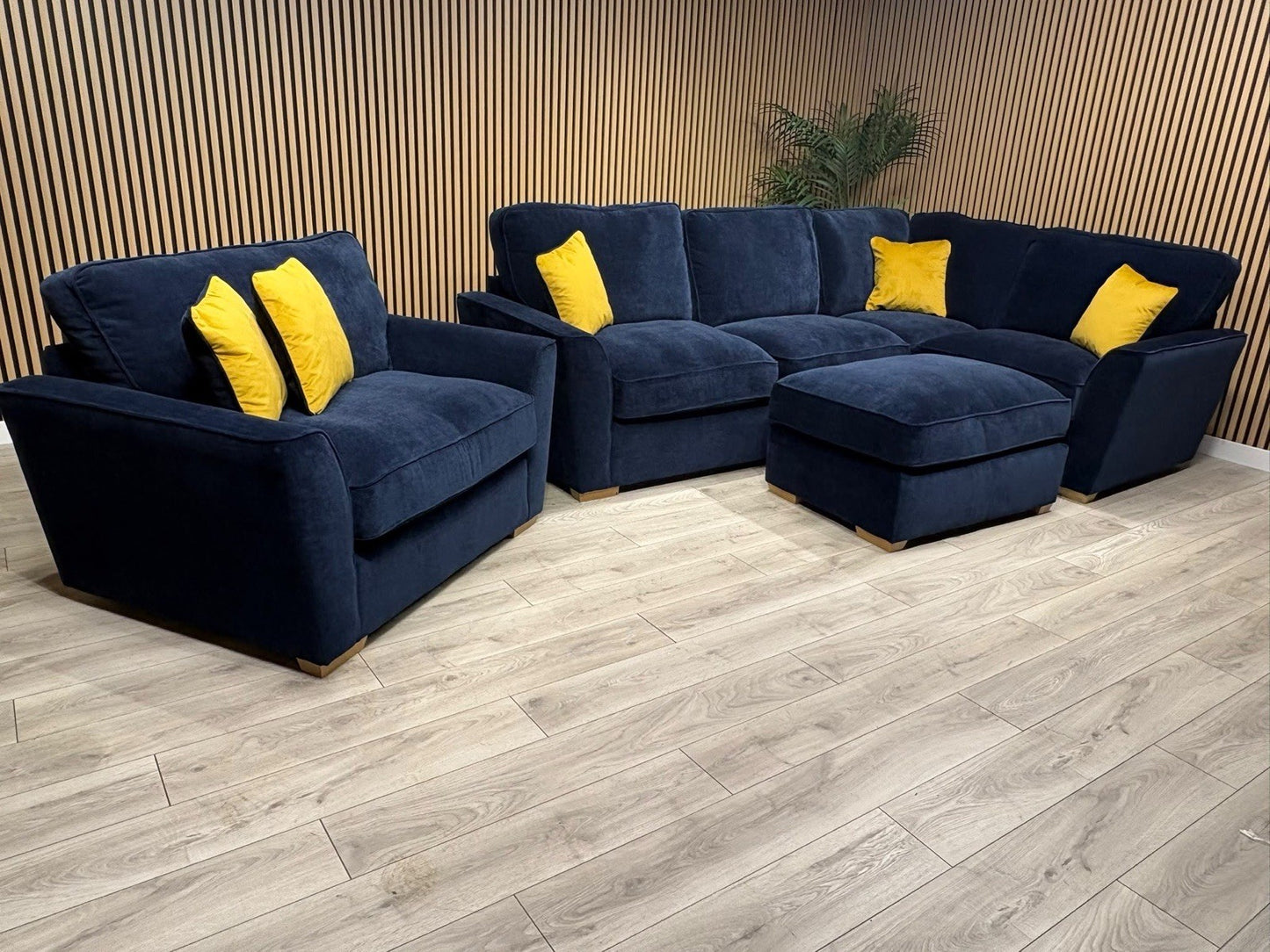 Furniture Village New Legend Corner + Footstool + Love Chair Set