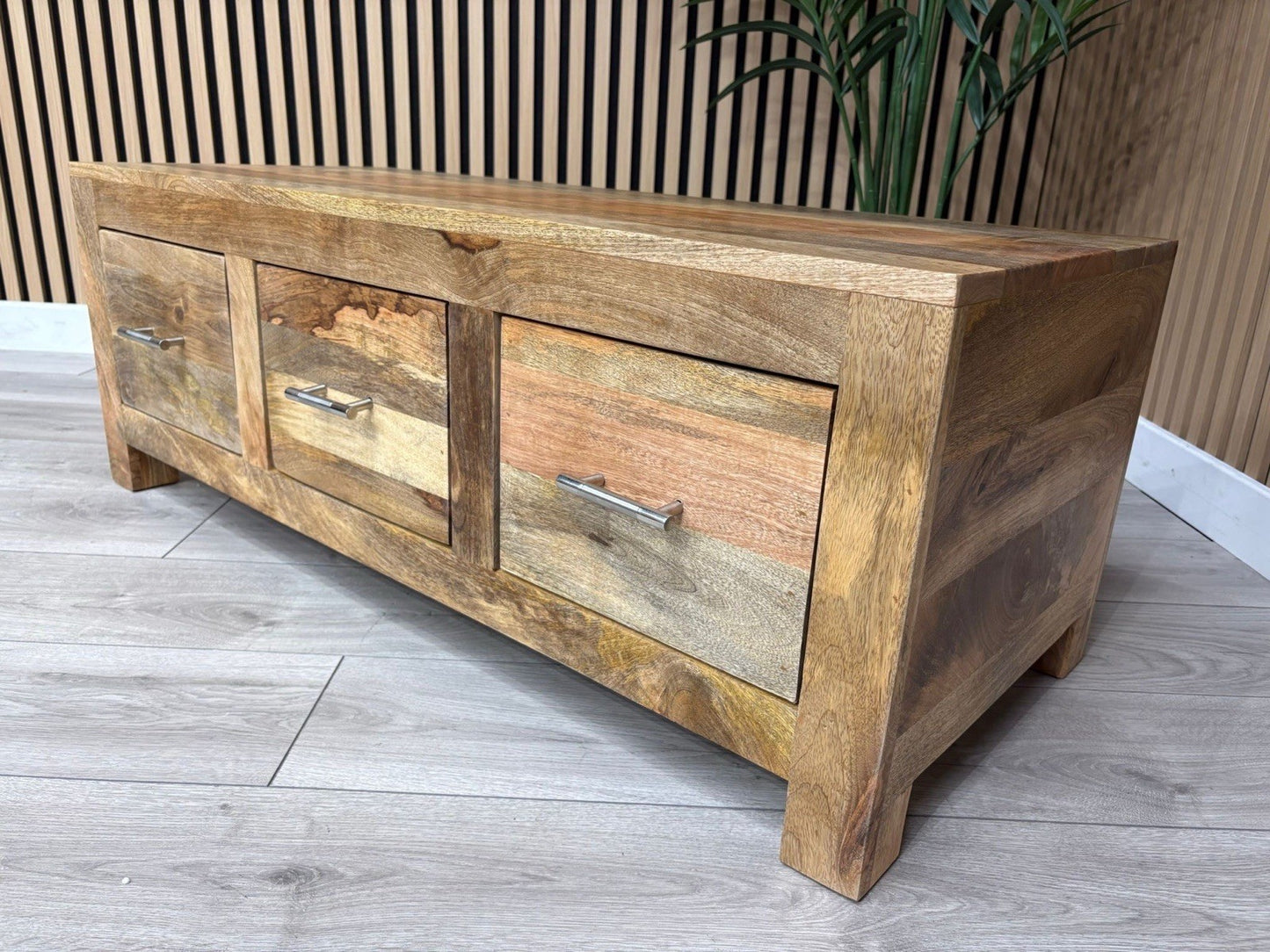 NEXT Sample - Cuba Mango Wood 3 Drawer Coffee Table - RRP: £695