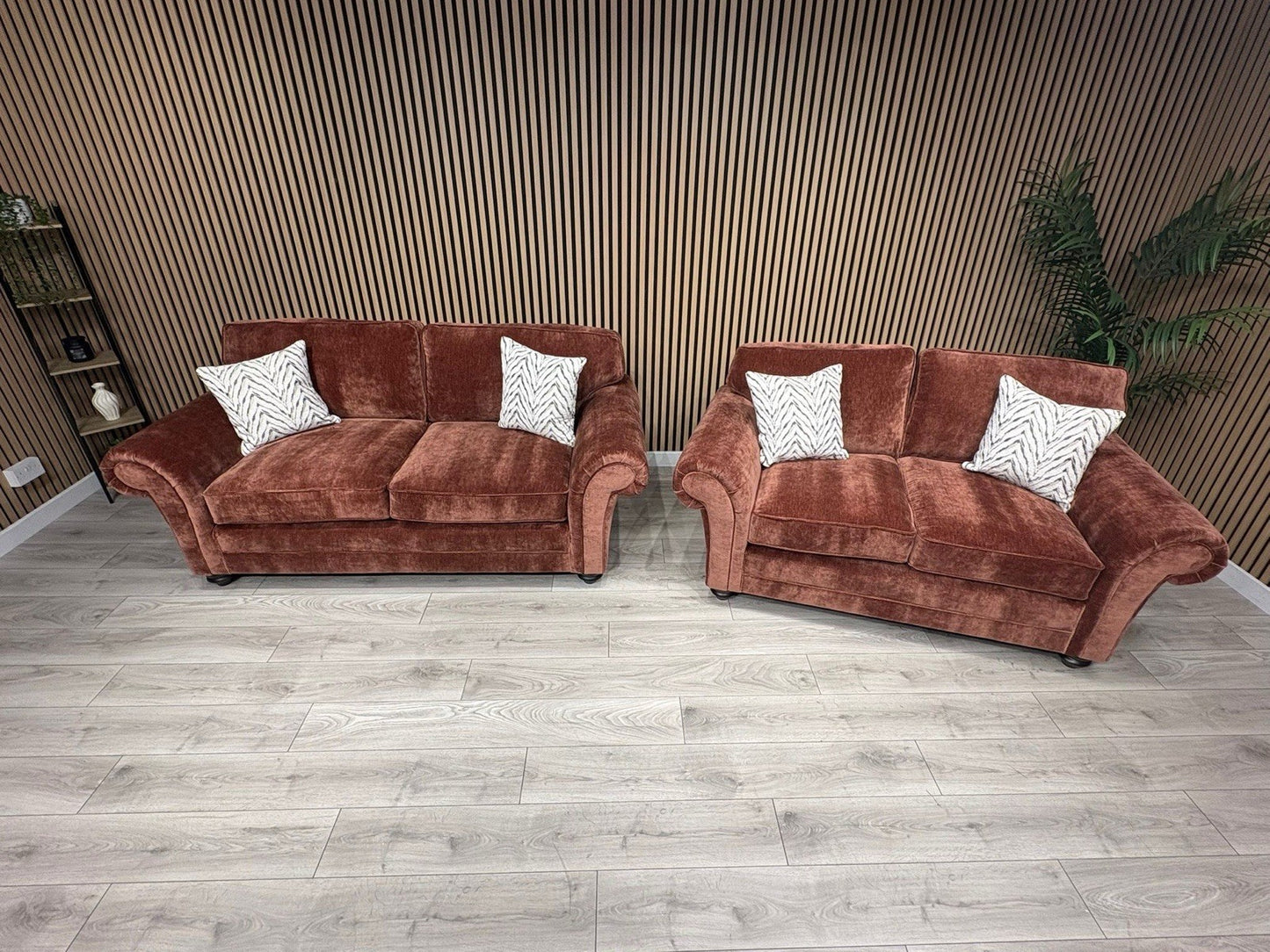 New BLENHEIM Fabric 3 Seater + 2 Seater Sofa Set - RRP £2990