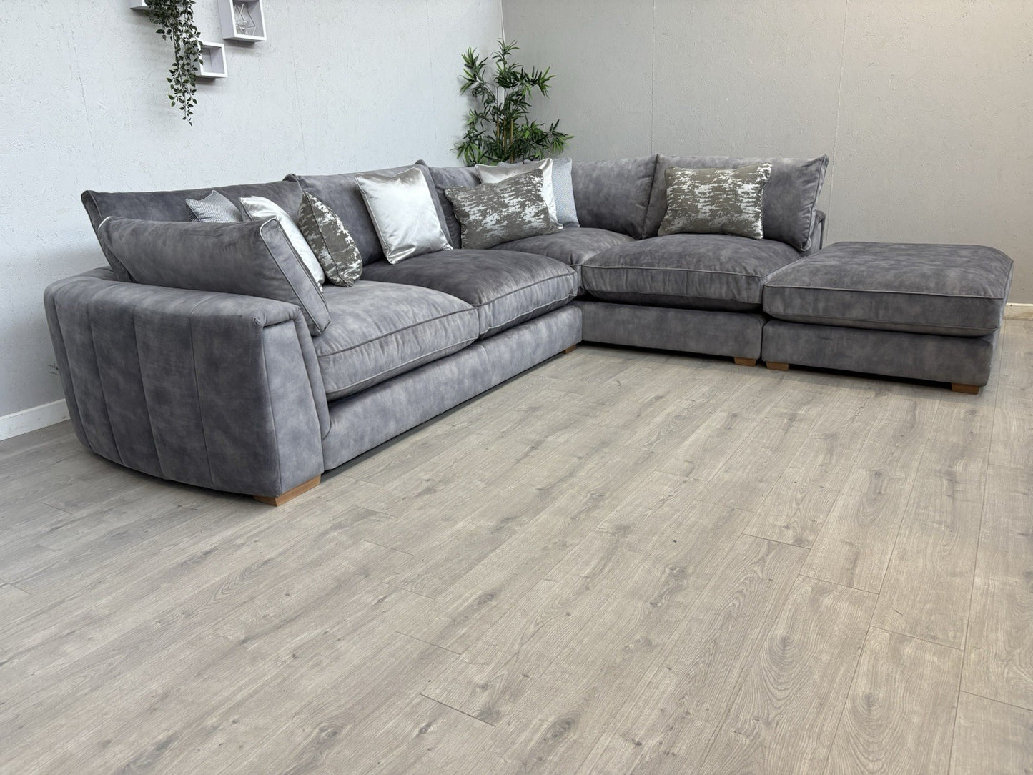 Sofology - EMPEROR Fabric Large 3 Corner 1.5 Open End Chaise Sofa - RRP £5,399