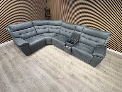 SCS Belford 1 Corner 3 Power Recliner Sofa with Media Console - RRP £2599
