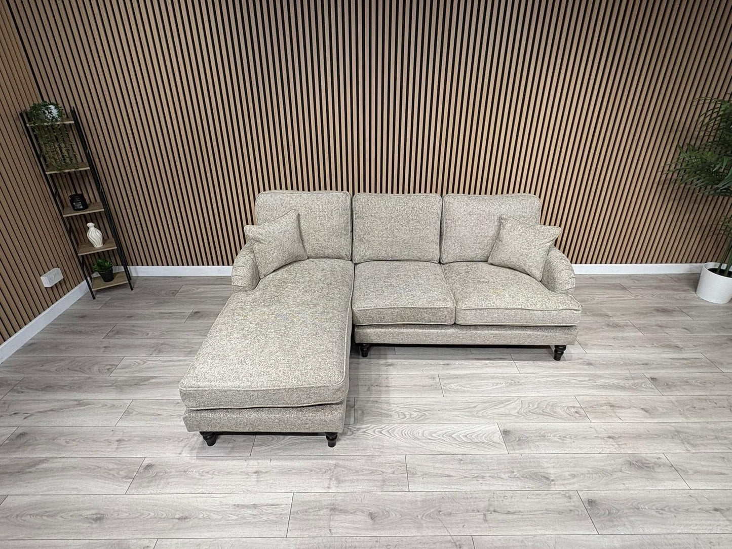 Laura Ashley LYNDEN Style Fabric 3 Seater LHF Chaise Corner Sofa - RRP £2625