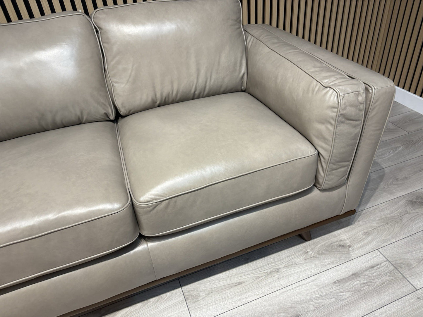 John Lewis Sample VALENCIA 3 Seater + Armchair Leather Sofa Set - RRP £4,198