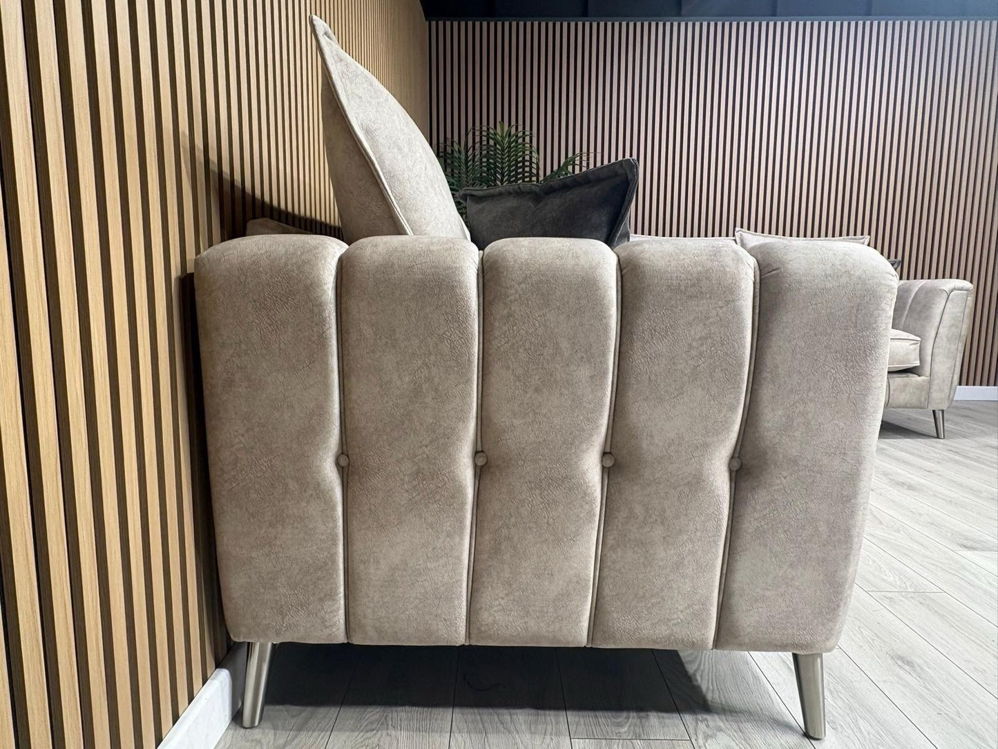 DFS - Cherished Style 3 + 2 Seater Sofa Set, Formal Back, Oatmeal - RRP £2,598