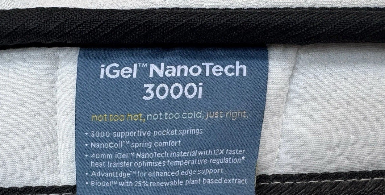 IGEL Nanotech 3000i 6ft Superking Mattress, Medium - RRP £1,949