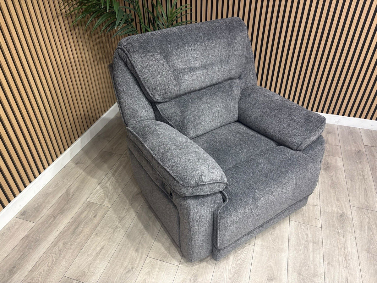 ORLANDO Fabric Power Recliner Armchair - RRP £1399