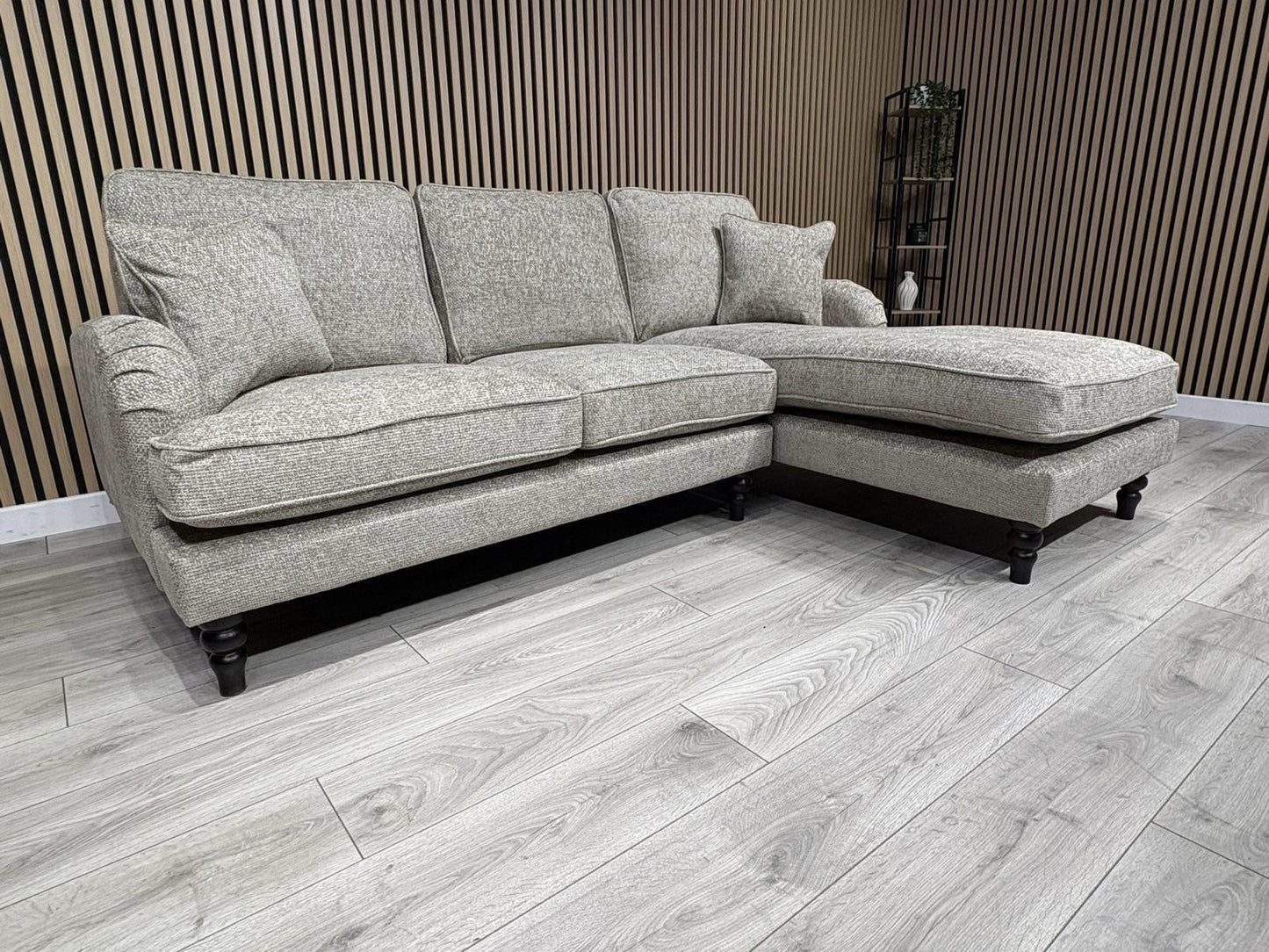 Laura Ashley LYNDEN Style Fabric 3 Seater RHF Chaise Corner Sofa - RRP £2625