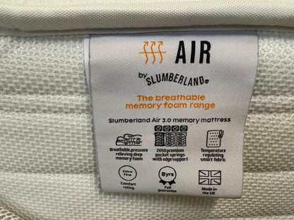 Slumberland AIR 3 Memory 4ft 6 Double Mattress, Firm - RRP £899