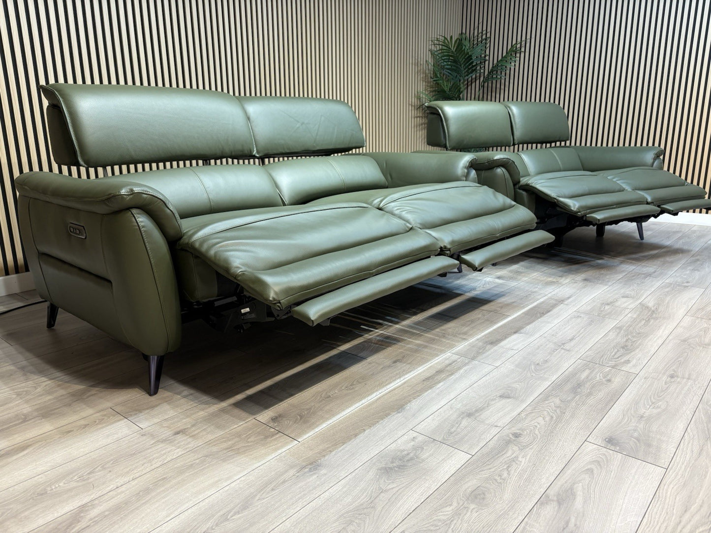 Furniture Village JUDE Style Leather 3 + 2 Seater Power Sofa Set - RRP £4,690
