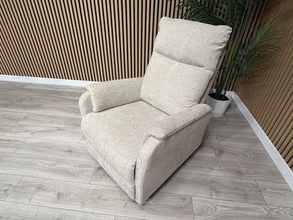 Furniture Village Fabric Rise & Recline Armchair, Linen - RRP £1299