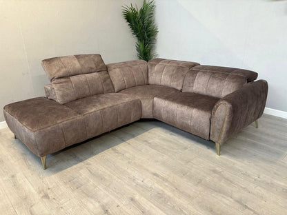 DFS Lidia Right Hand Facing Open Chaise Power Recliner Corner Sofa - RRP £1899