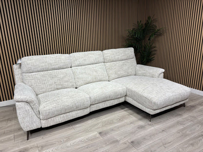 Furniture Village ECLIPSE Fabric Power Recliner RHF Chaise Corner Sofa RRP £2245
