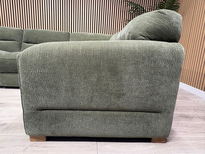 Denver Fabric Modular Corner Sofa ( RHF or LHF ), Dark Sage  - RRP £2399