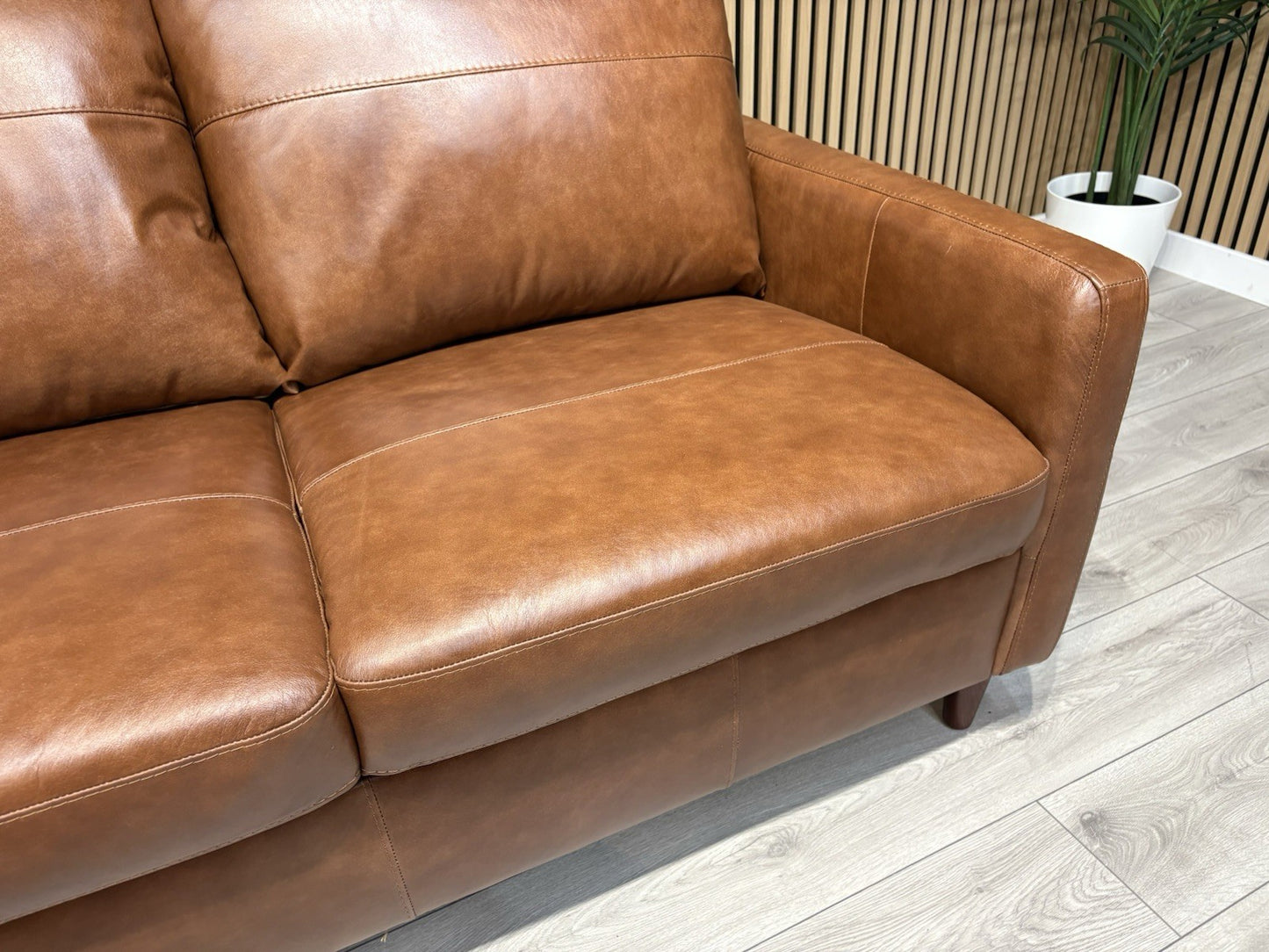 John Lewis BAILEY Style Leather 2 Corner 2 Sofa, Tan - RRP £3,679