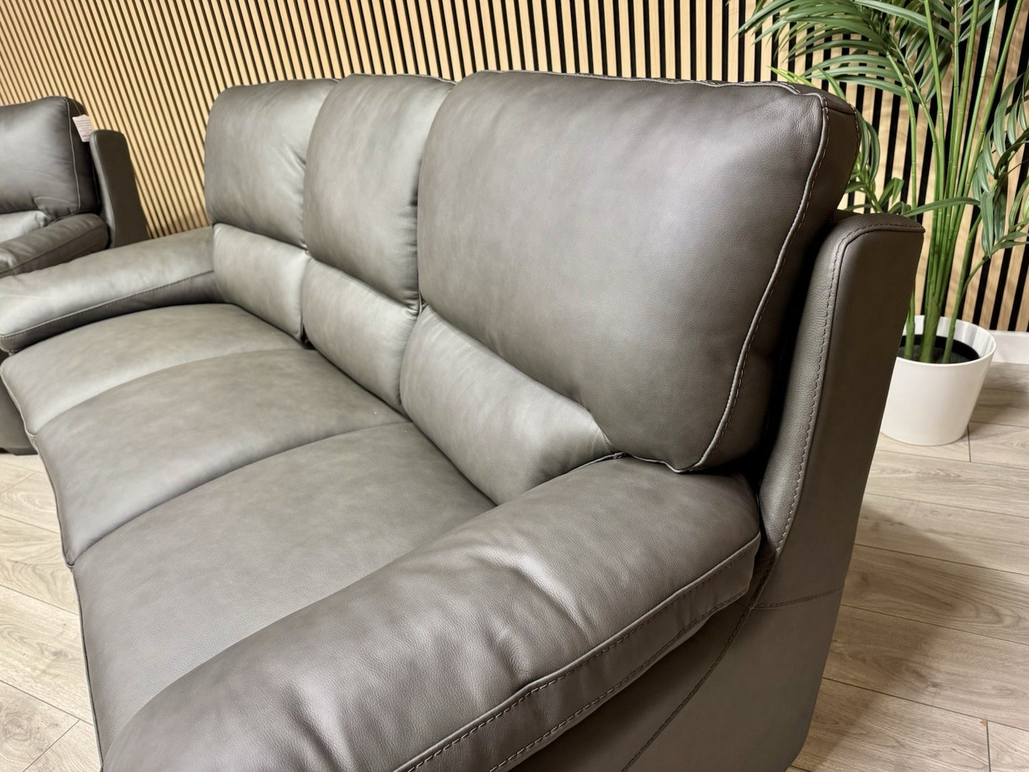 DFS Brooker Leather 3+3 Seater Static Sofa Set  - RRP £3790