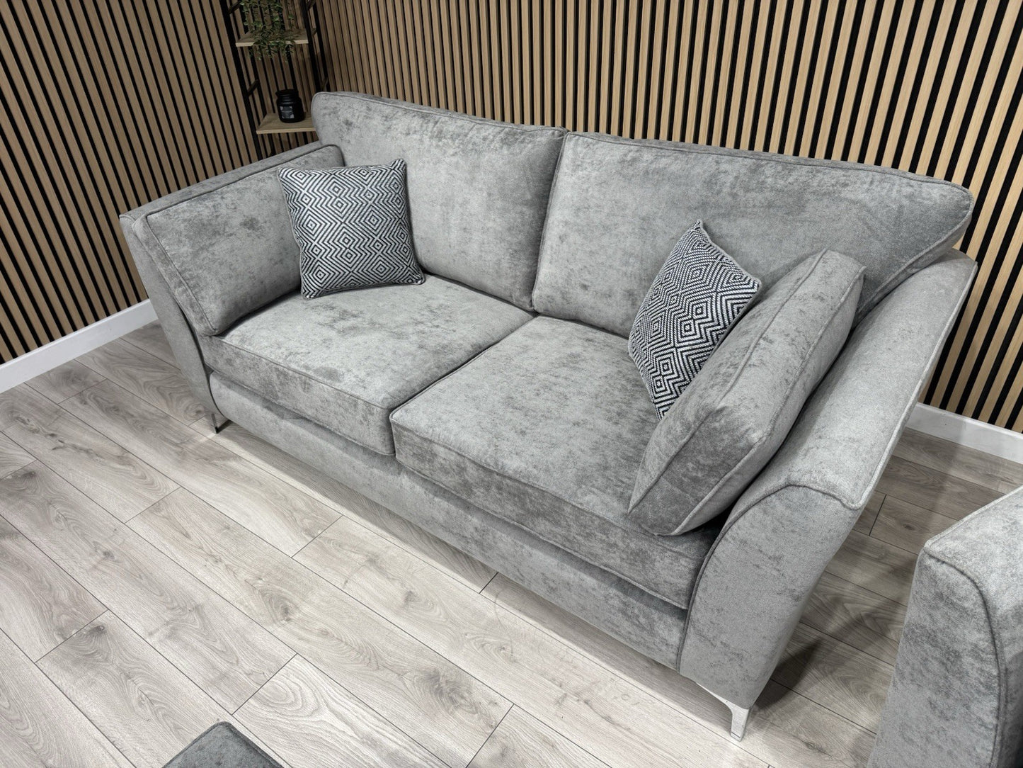 Furniture Village SASHA Fabric 3+2 Seater + Footstool Sofa Set - RRP £3490