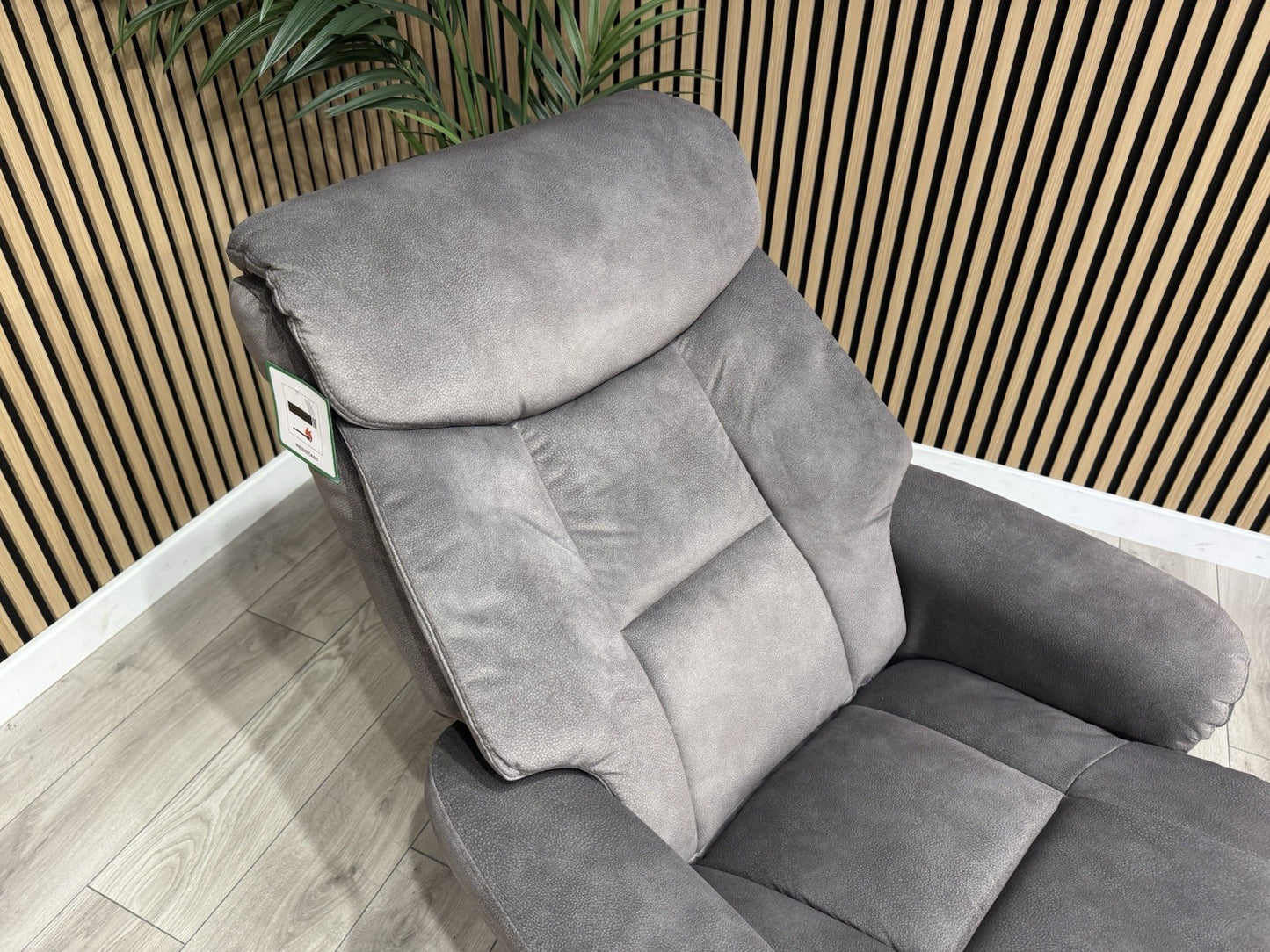 Relaxed Swivel Recliner Chair + Footstool RRP £899