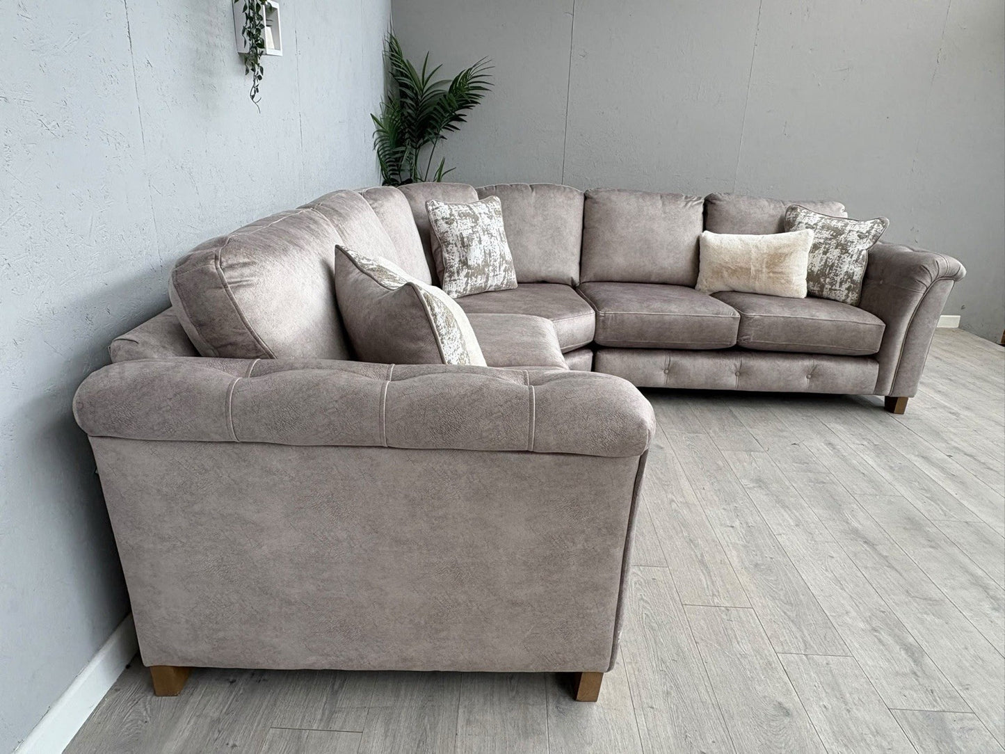 Furniture Village - Aura Large Classic Back Corner Sofa RRP - £3795