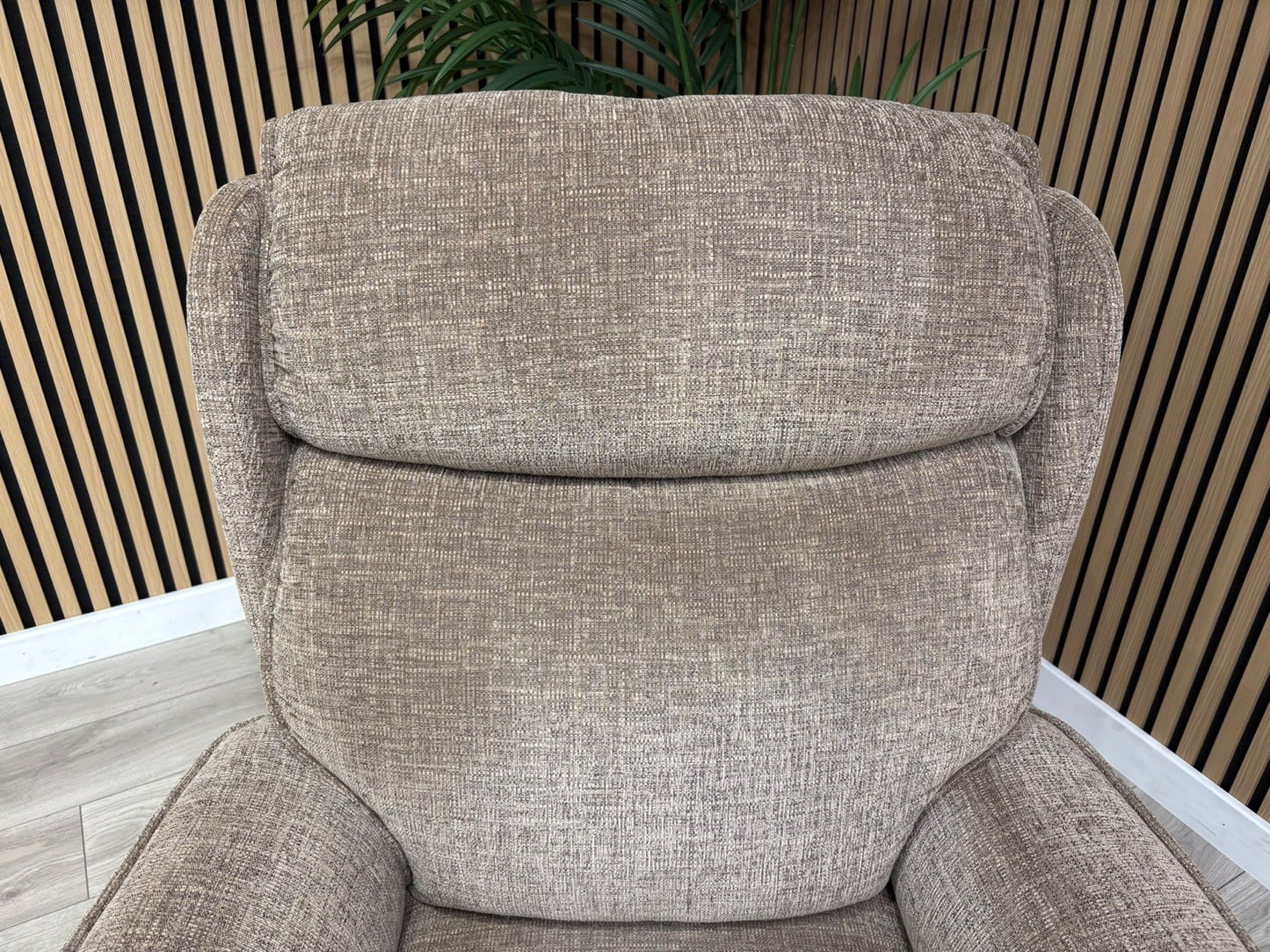 Furniture Village Fabric Rise & Recline Armchair, Mocha RRP £1499
