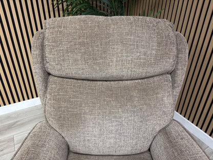 Furniture Village Fabric Rise & Recline Armchair, Mocha RRP £1499