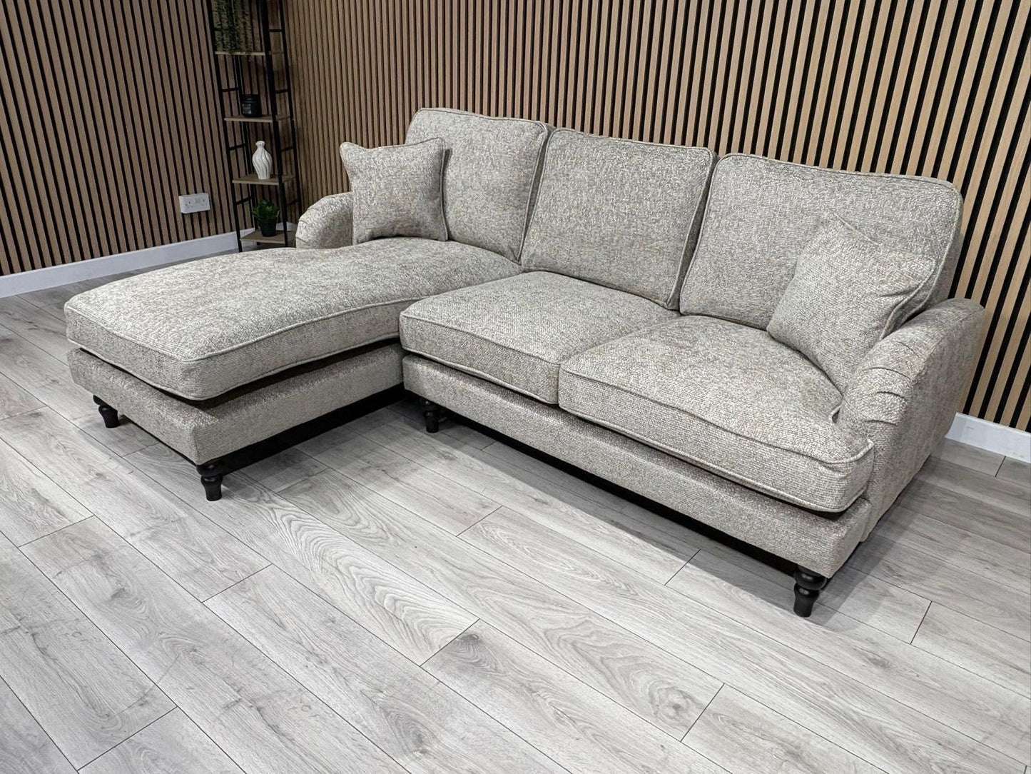 Laura Ashley LYNDEN Style Fabric 3 Seater LHF Chaise Corner Sofa - RRP £2625