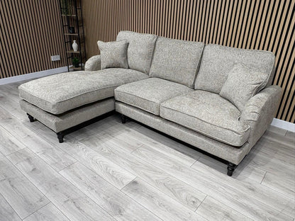 Laura Ashley LYNDEN Style Fabric 3 Seater LHF Chaise Corner Sofa - RRP £2625