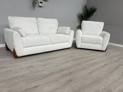 DFS Elana Fabric 3 Seater Sofa and Armchair Set RRP £1298