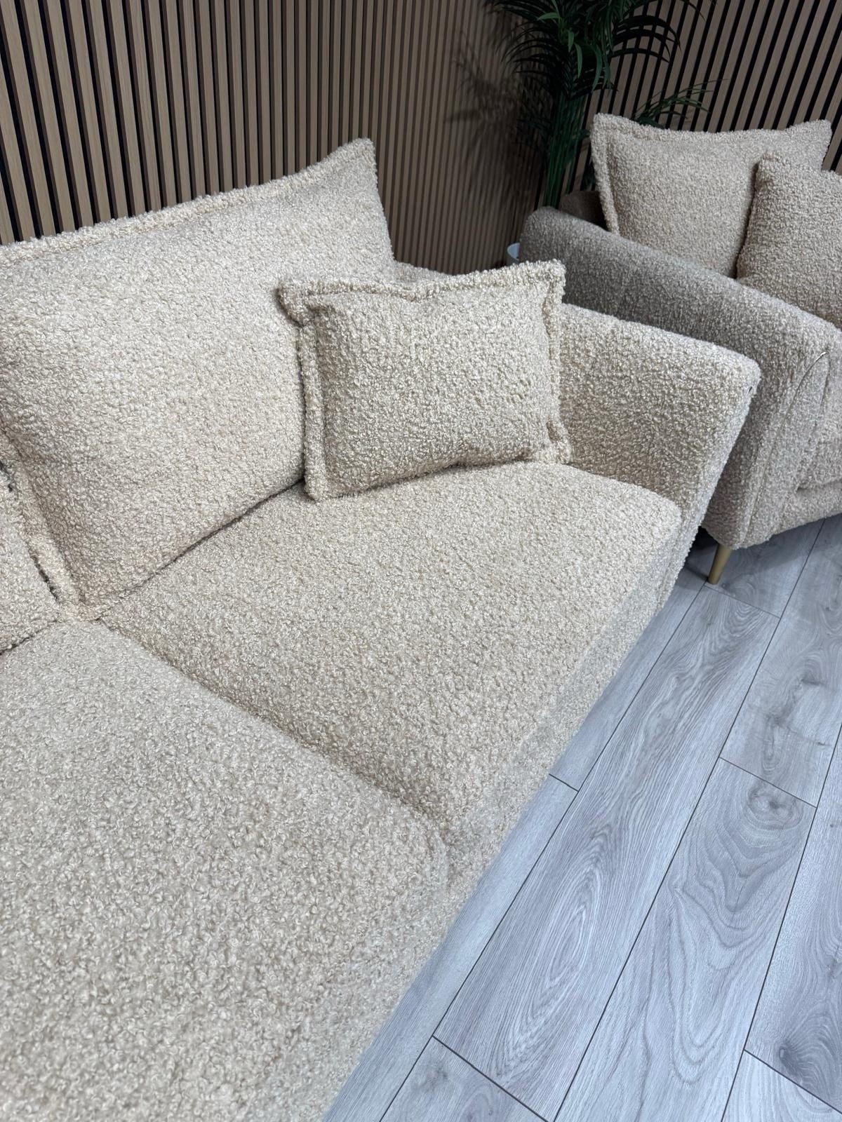 Sofology - Gabrielle Style Fabric 3 Seater Sofa + Armchair Set - RRP £2,898