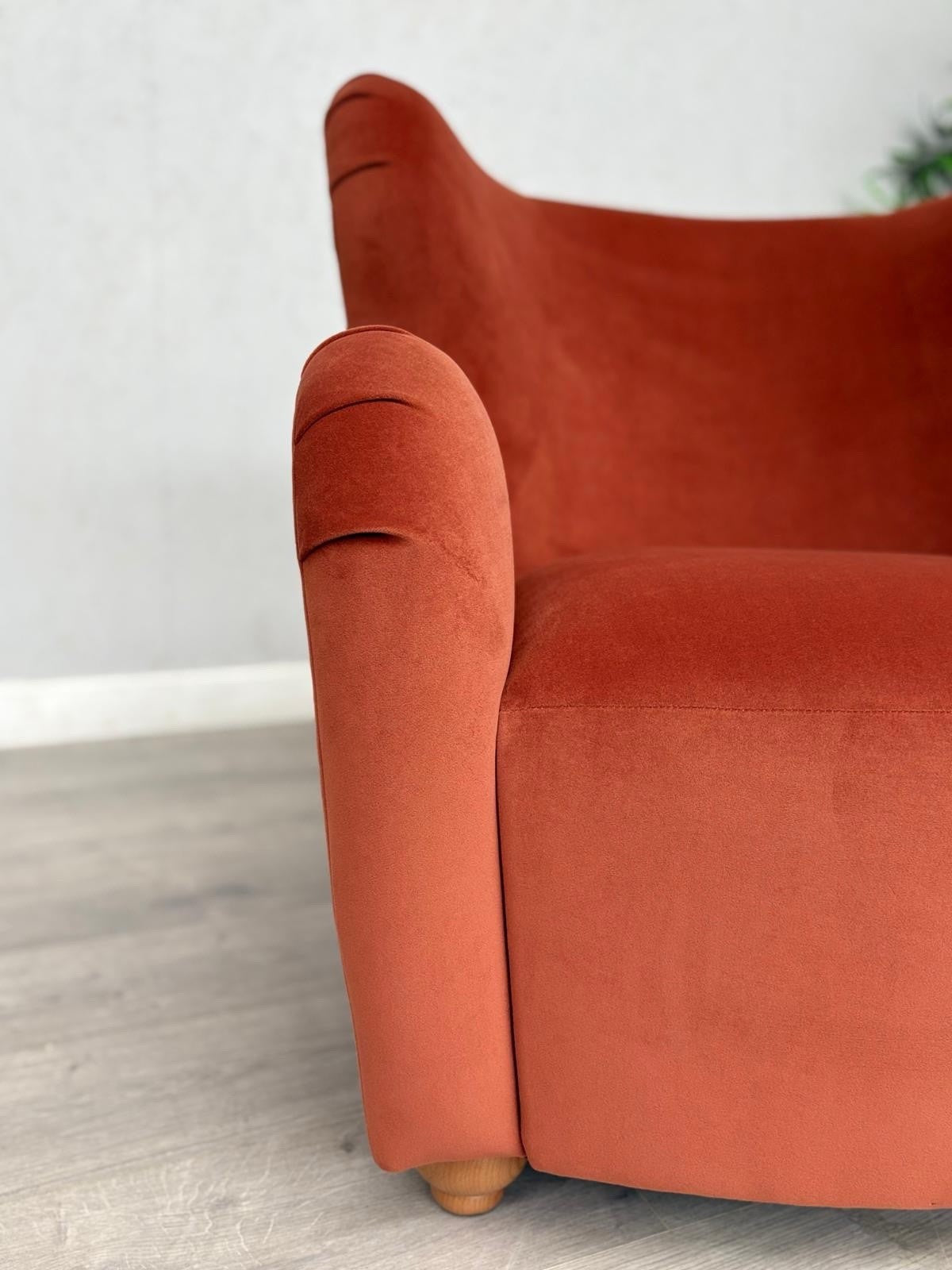 Westbridge BACHO Fabric Wingback Accent Chair / Armchair - RRP £899
