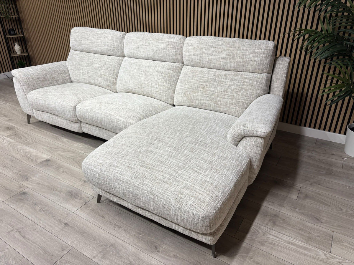 Furniture Village ECLIPSE Fabric Power Recliner RHF Chaise Corner Sofa RRP £2245